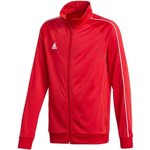 Bluza dla dzieci adidas Core 18 Polyester Jacket JUNIOR czerwona CV3579