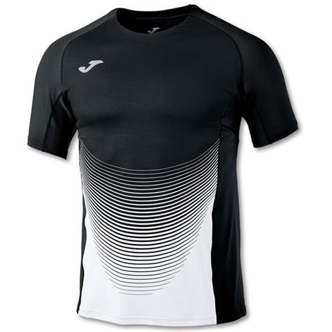 Koszulka Joma T-Shirt Elive VI Black White S/S 100949.102