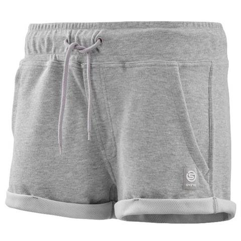 Spodenki damskie Skins Output Sport Fleece Shorts szare SP40331560035