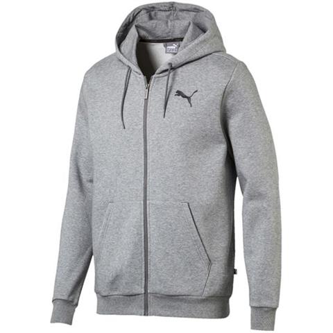 Bluza męska Puma Essentials Full Zip Hoody Fleece szara 851763 23
