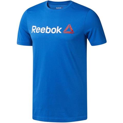 Koszulka męska Reebok QQR Linear Read niebieska CW5374